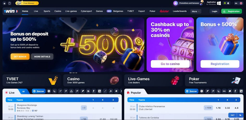 1win - Paris sportifs et casino en ligne ici